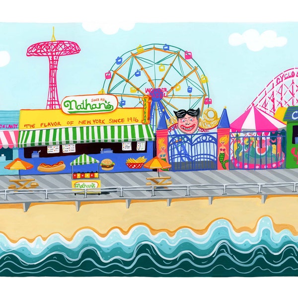 Coney Island Art Print