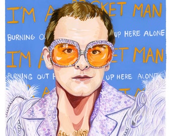 ELTON JOHN - Rocket Man Print