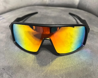 black frame fire lens men’s sunglasses Sutro style