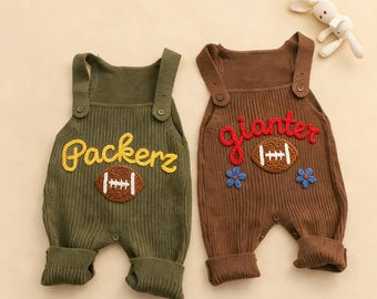 Completo da calcio personalizzato per neonati, tutina da calcio per neonati, regalo per tifosi di calcio, abbigliamento da calcio, regalo per amanti di calcio/basket/baseball