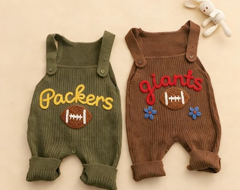 Completo da calcio personalizzato per neonati, tutina da calcio per neonati, regalo per tifosi di calcio, abbigliamento da calcio, regalo per amanti di calcio/basket/baseball