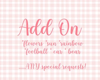 Add on- hand embroidery patterns to the baby items