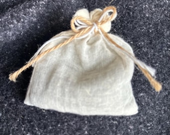 Bolsitas de lavanda francesa orgánica con cierre de yute (10 x 7,6 cm)