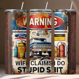 Seamless tumblers for men - funny sarcastic. -wife claims, sublimation tumbler png, 20oz tumbler wrap, instant download, 8 free wraps