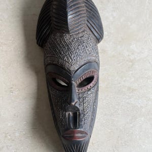 Baule Mask – African Wall Mask – Mblo Tribal Decor from Ivory Coast