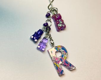 Custom Gummy Bear Keychain: Handmade Resin Charm, Fun Bag Accessory