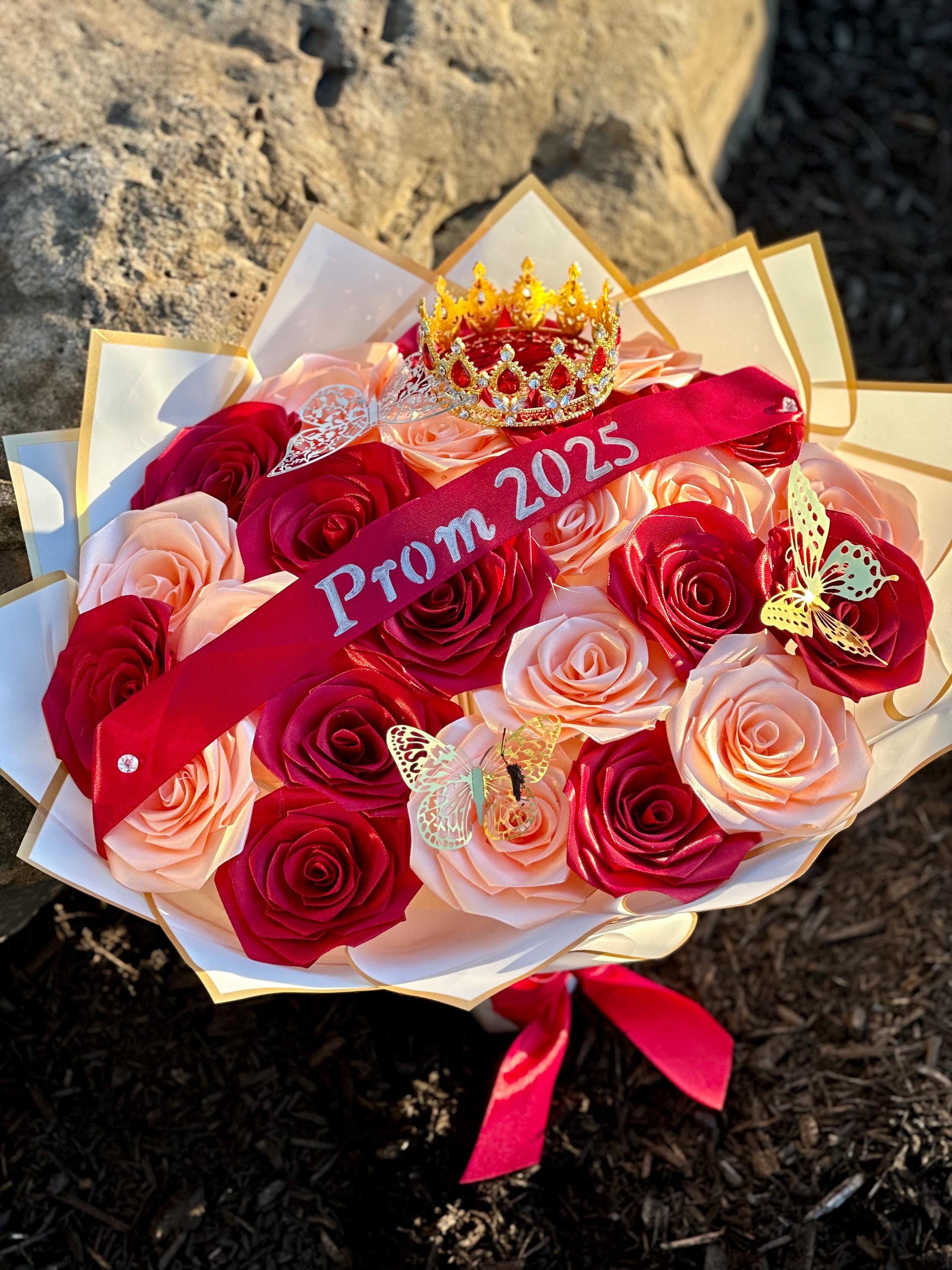 Custom Eternal Rose Bouquet - Red Rose Bouquet, Custom Flower ...