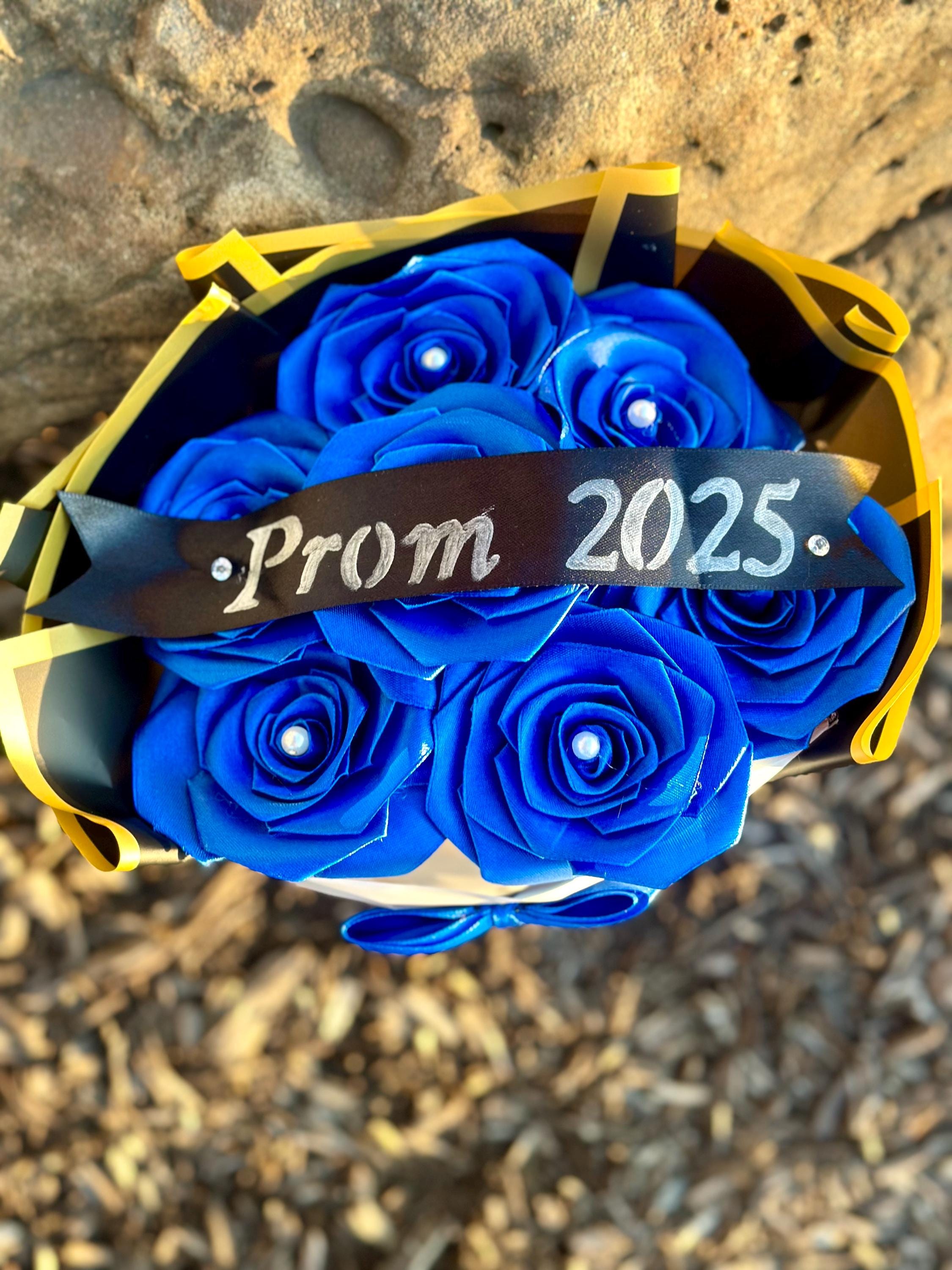 Promposal With Roses Custom Prom Rose Bouquet โ Eternal Roses, Prom Proposal, Promposal for ...