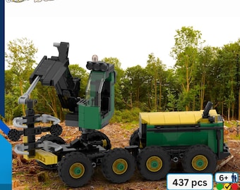 Wood Harvester MOC – PDF Instructions / MOC-PS05-100625 / Play Series / Lego / Technic & System Display Model / Brick-compatible system