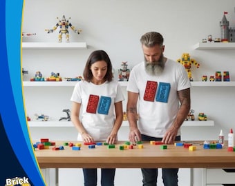 Unisex Building Block Shirt • Fun Brick Design • Retro Gamer & Builder Gift LEGO