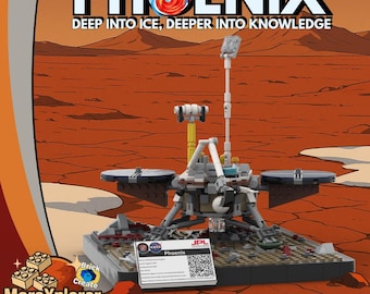 Phoenix/Space Probe/Mars lander/Display model/MOC-MX08-99761/Lego/Digital pdf/instructions Download/building instructions