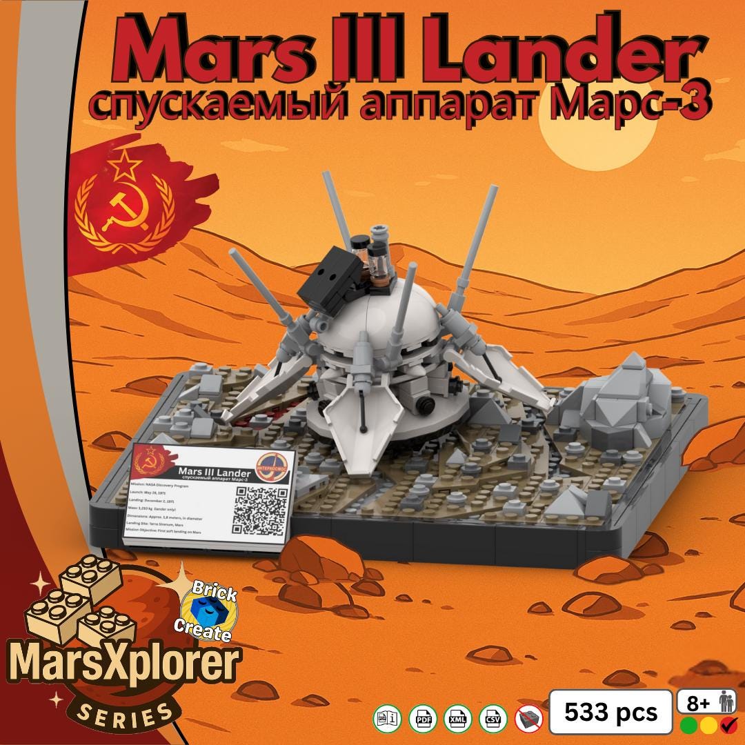 Mars III Lander/space Probe/mars Lander/display Model/moc-mx10-197805 ...