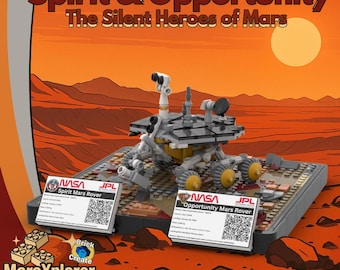 Spirit & Opportunity/Space Probe/Mars lander/Display model/MOC-MX06-99832/Lego/Digital pdf/instructions Download/building instructions