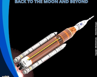 MOC NASA Space Launch System Block 1 Model / digital pdf Lego manual instructions for building blocks / MOC-DP02-136980