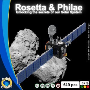 Rosetta & Philae / Ruimtesonde / Displaymodel / MOC-DP19-93543 / Lego / Digitale pdf / Instructies downloaden / Bouwinstructies