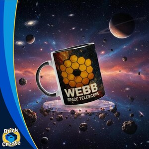Taza de cerámica del telescopio espacial James Webb: una visión elegante del universo POD-TS02-2025002