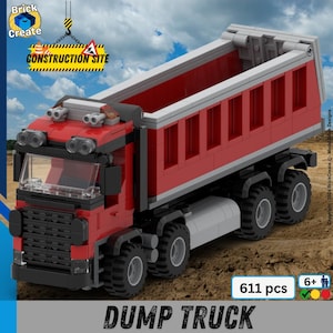 MOC Dump Truck /digital PDF Lego manual instructions for building blocks / MOC-CS04-2025007 / Construction Site /