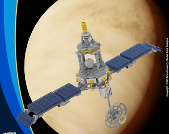 Mariner 1 & 2 / Space Probe / Display Model / MOC-DP13-93551 / Lego / Digital pdf / instructions Download / building instructions