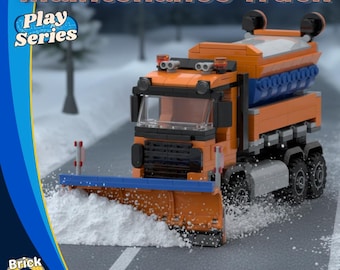 Road Maintenance Truck Moc / digital PDF LEGO manual instructions for building blocks / MOC-PS03-2025005 / Play Series