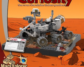 Curiosity Rover/Space Probe/Mars lander/Display model/MOC-MX03-104112/Lego/Digital pdf/instructions Download/building instructions