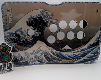 Custodia per joystick arcade The Great Wave, custodia personalizzata per joystick da combattimento