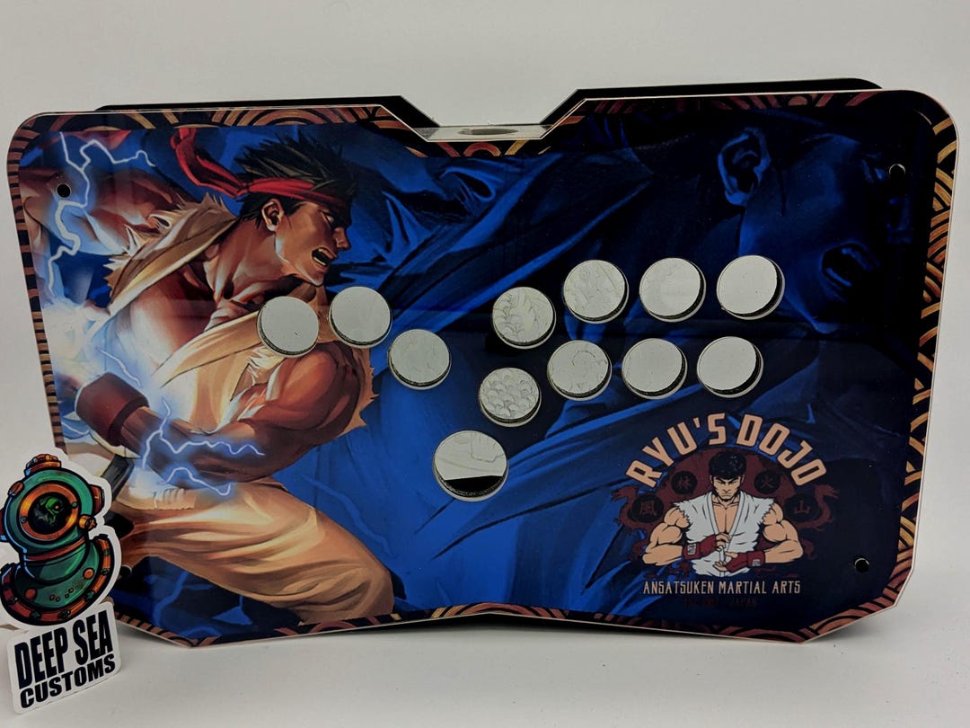 Street Fighter Ryu All Button Fightstick Game Controller Enclosure - Etsy
