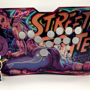 Street Fighter Cammy med alla knappar Fightstick-hölje