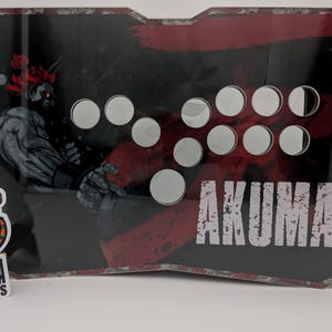 Estuche para joystick arcade Akuma Street Fighter, carcasa personalizada para joystick de lucha