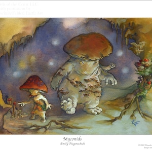 Myconids –– Mushroom People  8.5 x 11 Print