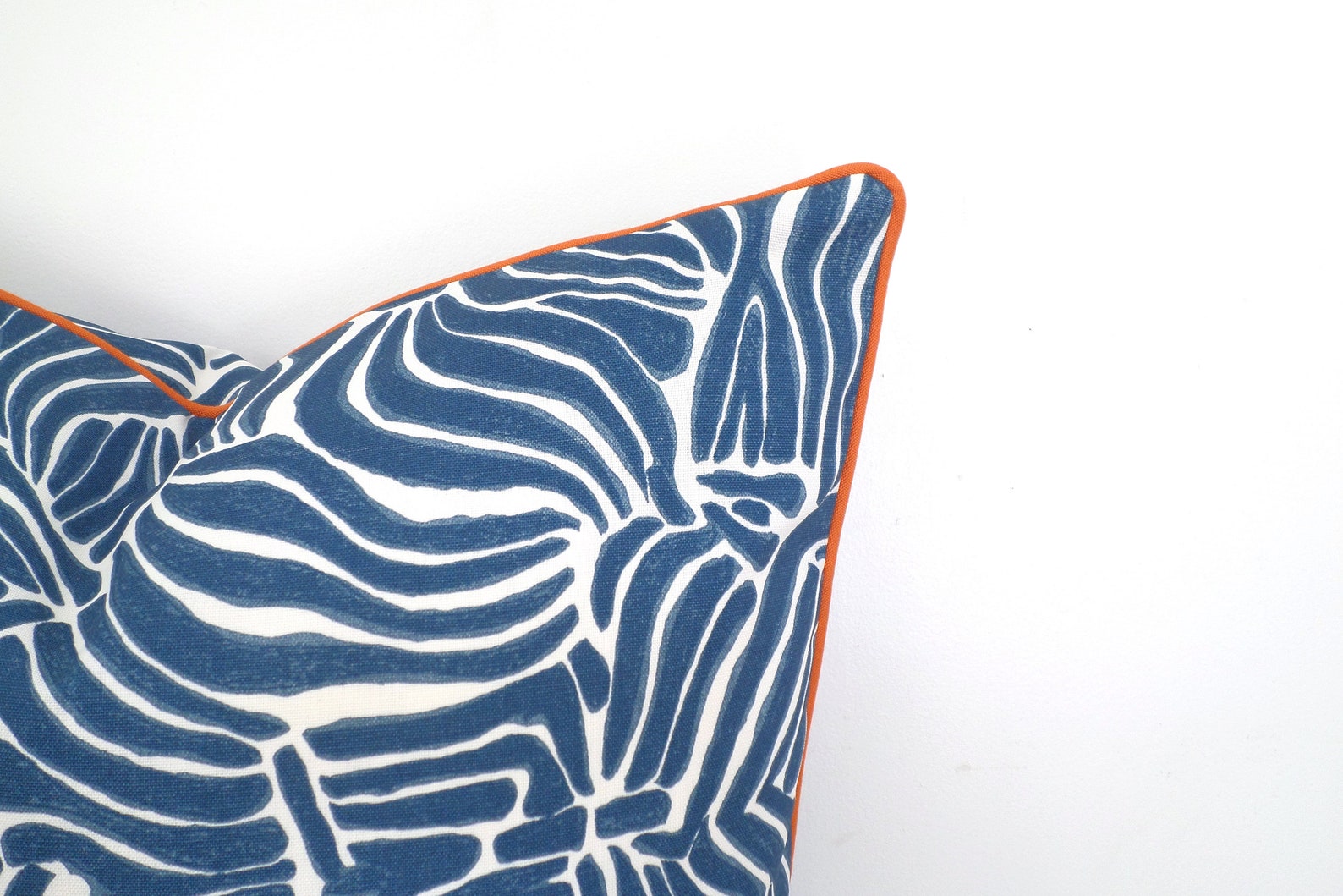 Blue Outdoor Pillow Cover Zebra Print Animal Print Pillow Etsy