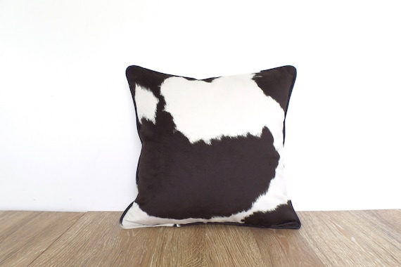 Faux Cowhide Pillow Cover, Modern Farmhouse Decor