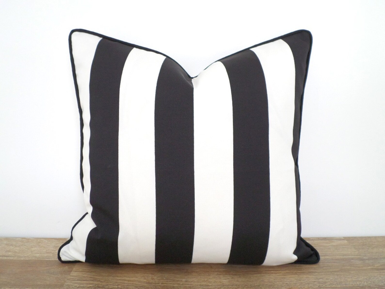 Black Outdoor Pillow Cover Outdoor Cushion Case Black and Etsy