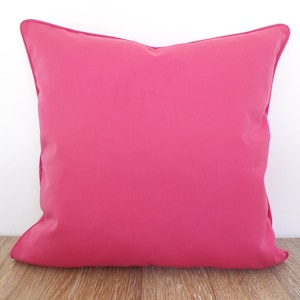 Pink outdoor pillow cover 12x12