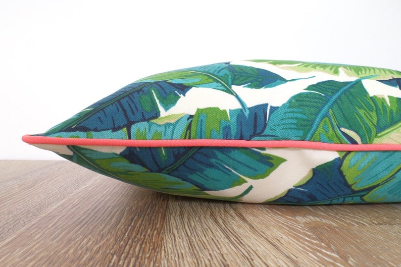 Tropical Outdoor Pillow Cover Banana Leaf Pillow Case Palm Etsy