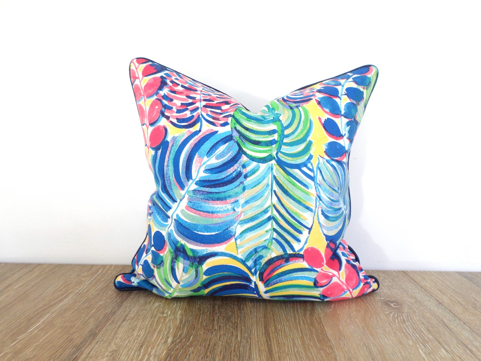 Tropical Outdoor Pillow Cover 18x18 20x20 20x12 Multicolored Etsy