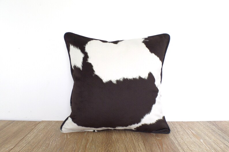 faux cowhide pillows