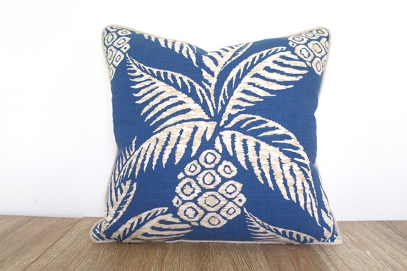 Blue throw pillow cover 20x20 pineapple Blue throw pillow cover 20x20 pineapple
