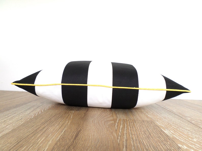 Black and White Outdoor Pillow Cover 20x20 Black Outdoor Etsy