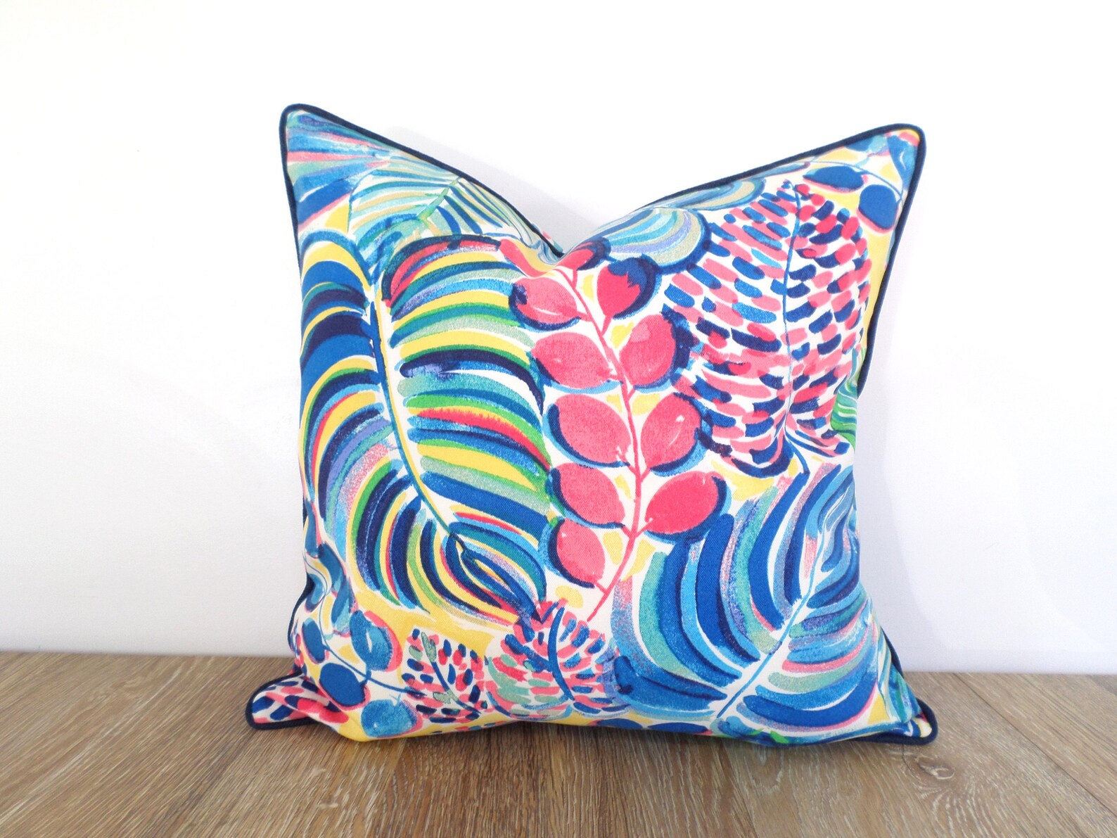 Tropical Outdoor Pillow Cover 18x18 20x20 20x12 Multicolored Etsy