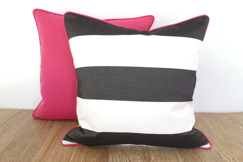 Sunbrella outdoor cushion case solid pink pillow case front porch decor Pink outdoor pillow cover 18x18