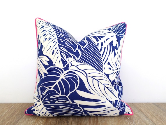 Large Leaf Pillow Cover 20x20 Tommy Bahama Outdoor Fabric