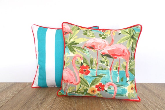 Flamingo outdoor pillow covers set of Flamingos Outdoor Pillow Cover Cushion