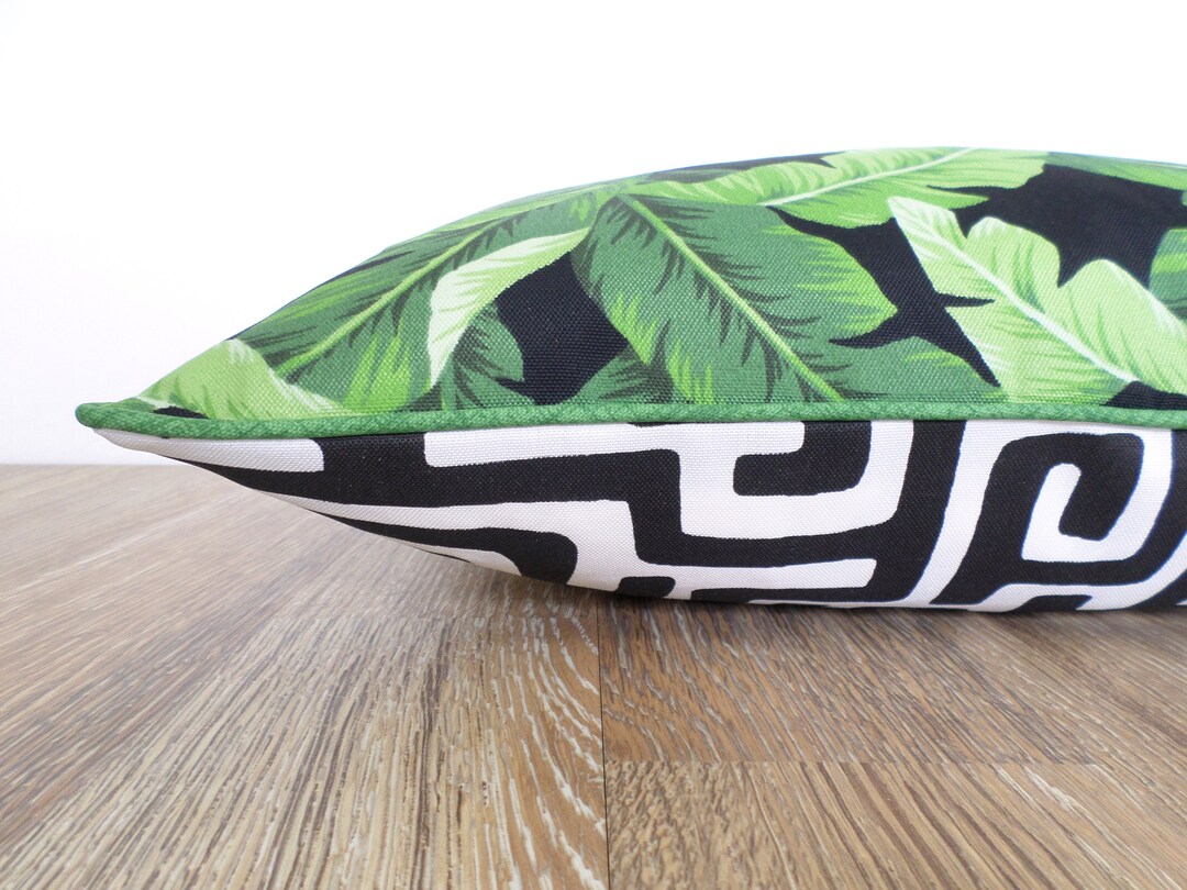 Tropical Outdoor Pillow Cover 18x18 Beach House Decor, Geometric