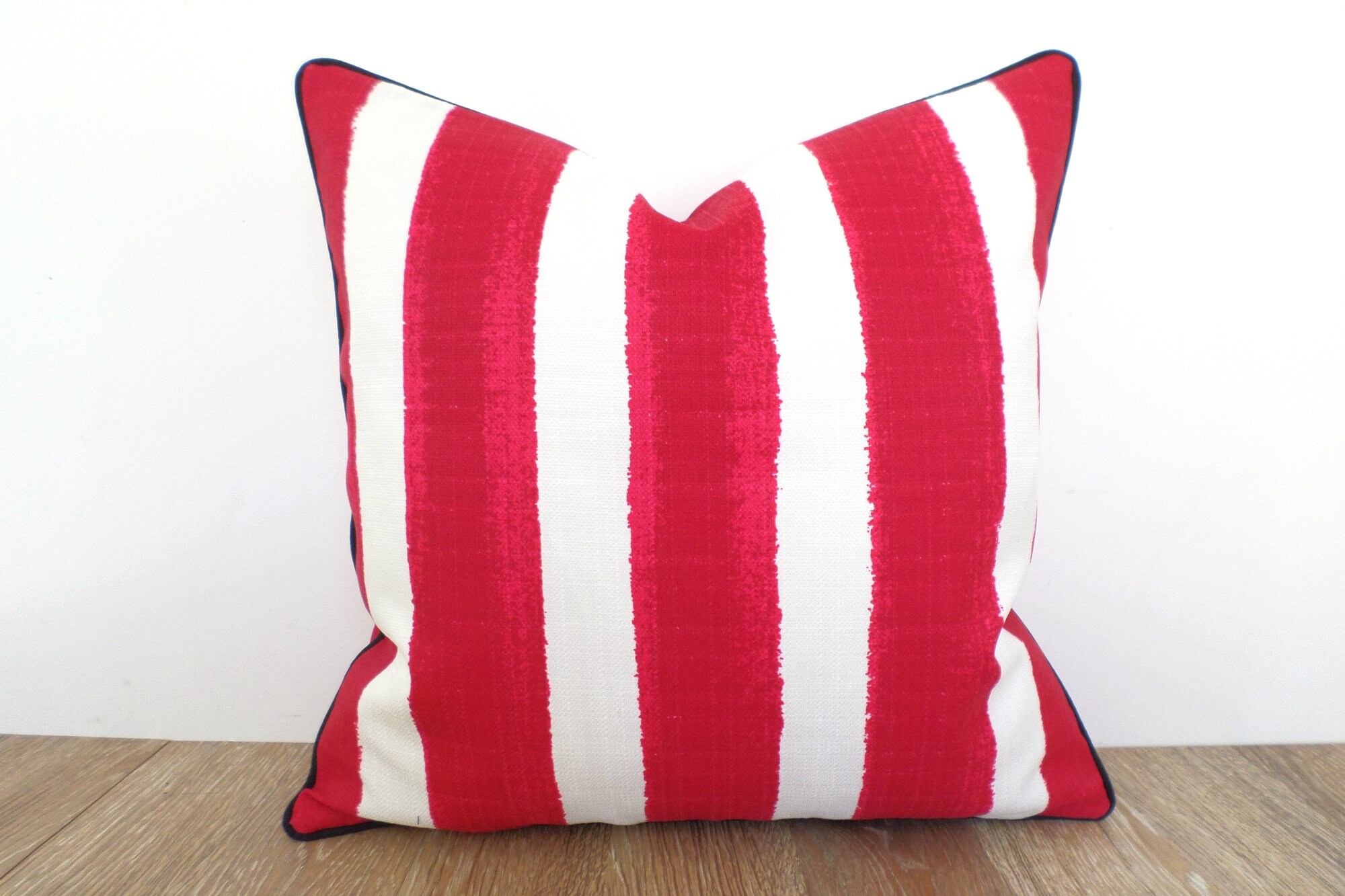 Summer Stripe Outdoor Pillow Cover 18x18 Set/2 (Set of 2) Latitude Run