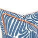 Blue outdoor pillow cover  zebra print, animal print pillow case blue and orange 