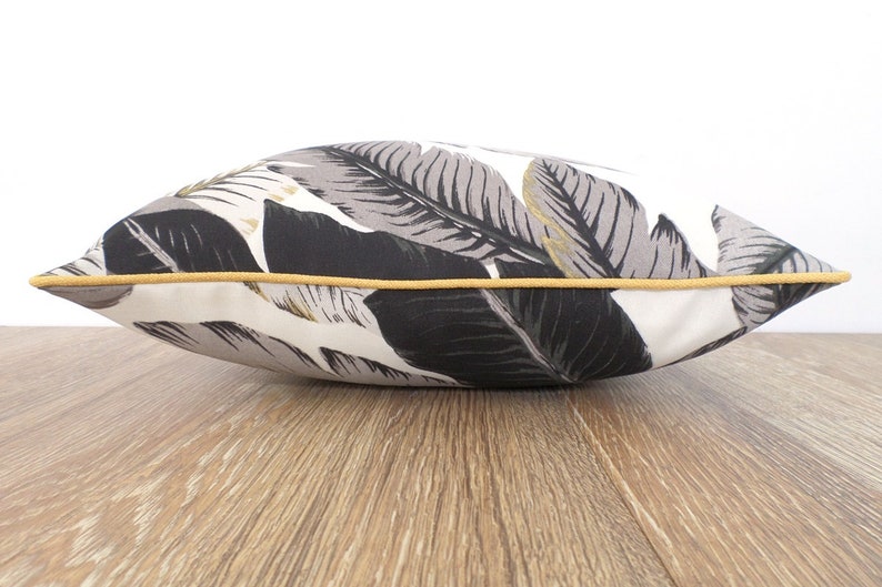 Black pillow cover Palm Beach Decor tropical outdoor pillow Etsy