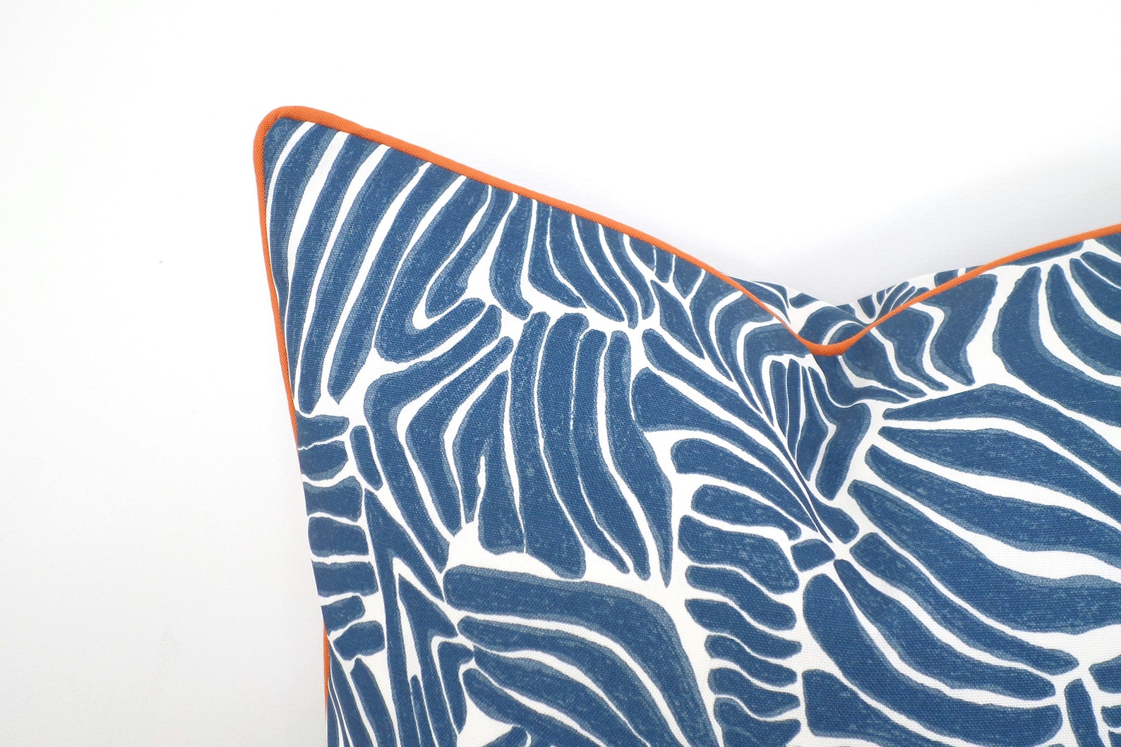 Blue Outdoor Pillow Cover Zebra Print Animal Print Pillow Etsy