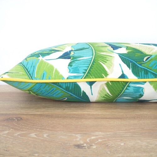 Tropical Leaf Palm Leaf Banana Leaf Outdoor Pillow Cover 18x18 - Etsy