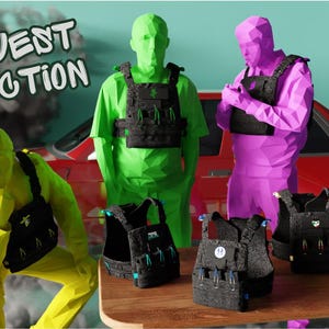 Chaleco de pandilla personalizado con 7 texturas (compatible con la ambientación del juego)