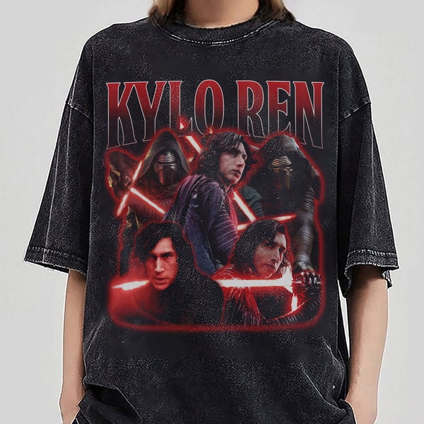 Star Wars The Force Awakens Kylo Ren Classic Portrait Shirt, Galaxy's Edge Holiday Unisex T-shirt Birthday Gift, Kylo Ren Star war shirt
